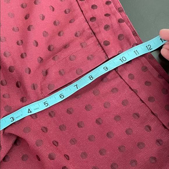 Talbots Burgundy Cropped Pants - Picture 6 of 8